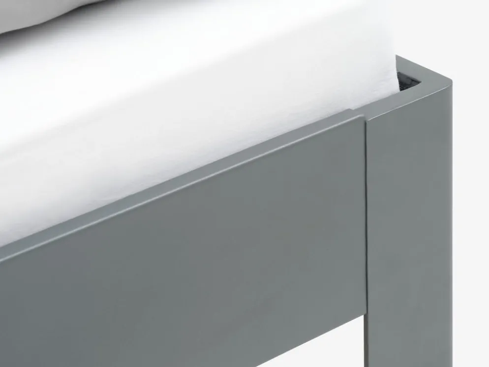 KILDENEstructura cama KILDEN 90x200 gris oscuro