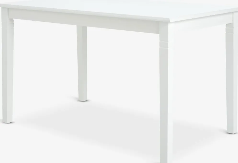 KIRKEBYMesa de comedor KIRKEBY 80x130/220 blanco