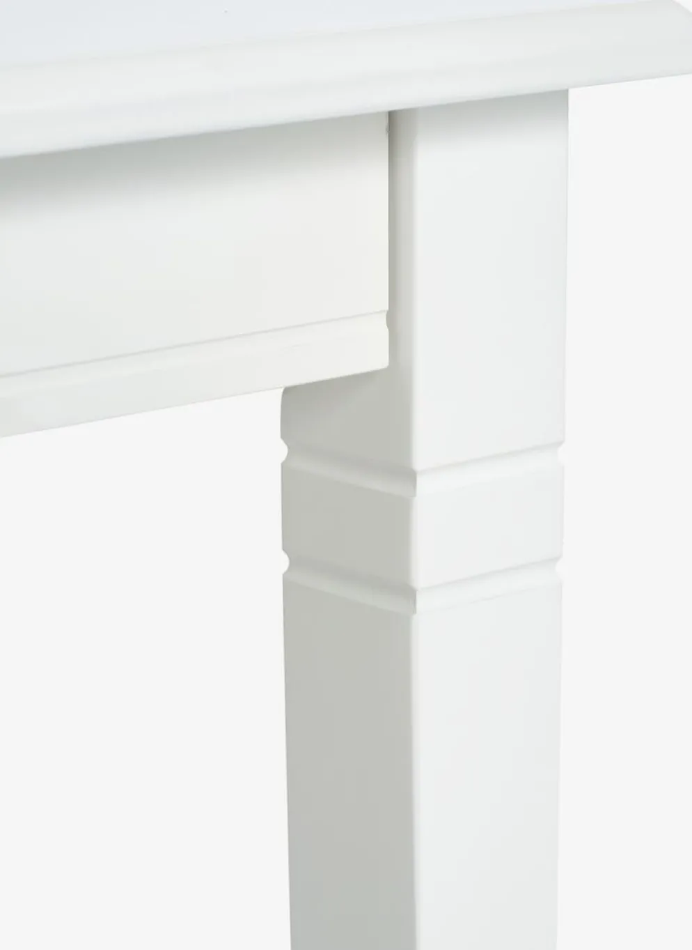 KIRKEBYMesa de comedor KIRKEBY 80x130/220 blanco