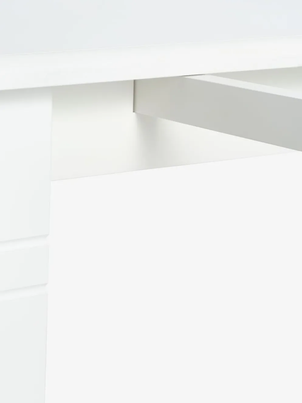 KIRKEBYMesa de comedor KIRKEBY 80x130/220 blanco