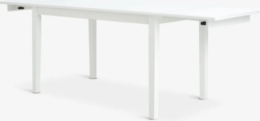 KIRKEBYMesa de comedor KIRKEBY 80x130/220 blanco