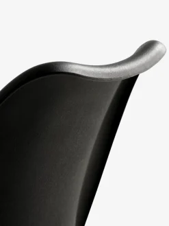 KLARUPSilla de comedor KLARUP polipiel negro/negro