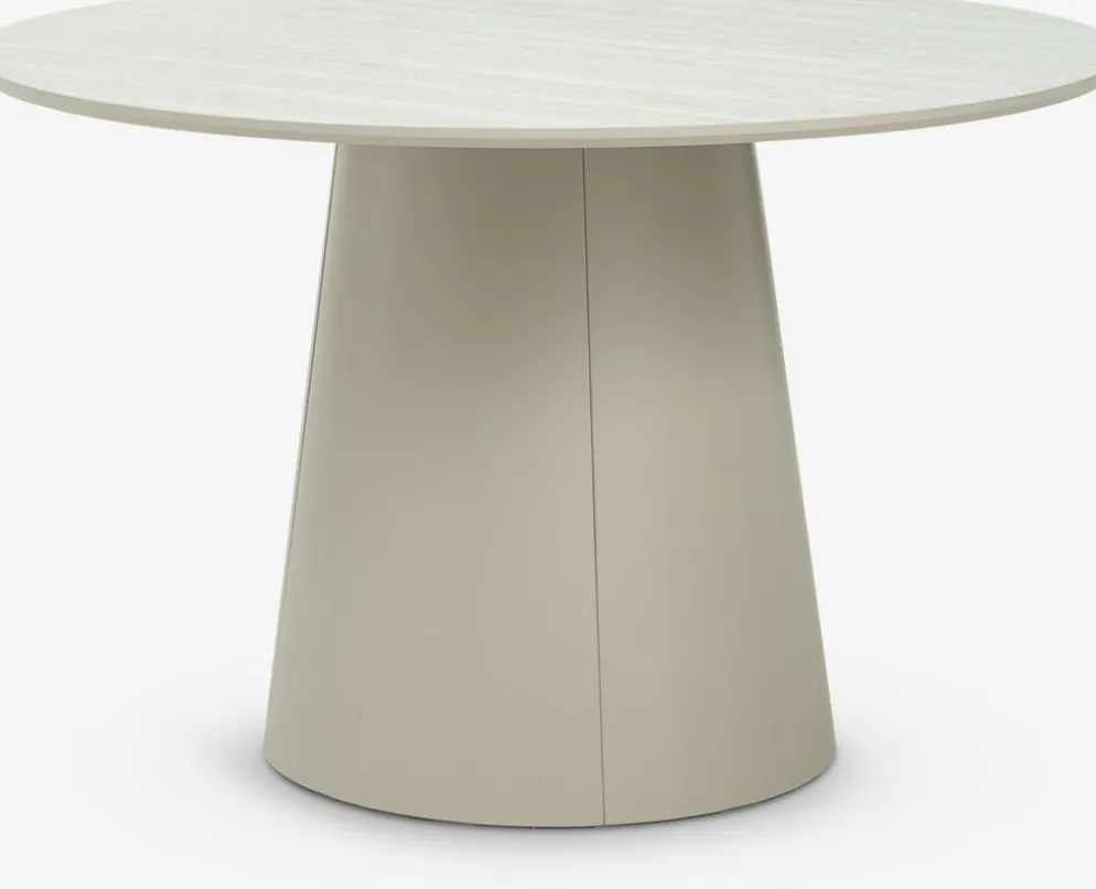 KLIPLEVMesa de comedor KLIPLEV Ø120 color travertino/beis