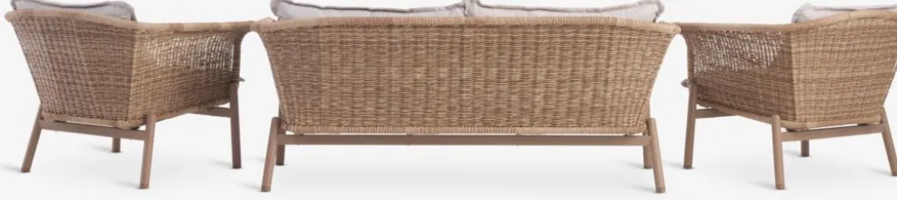 KOEPINGConjunto muebles jardín KOEPING 4,5 plazas natural