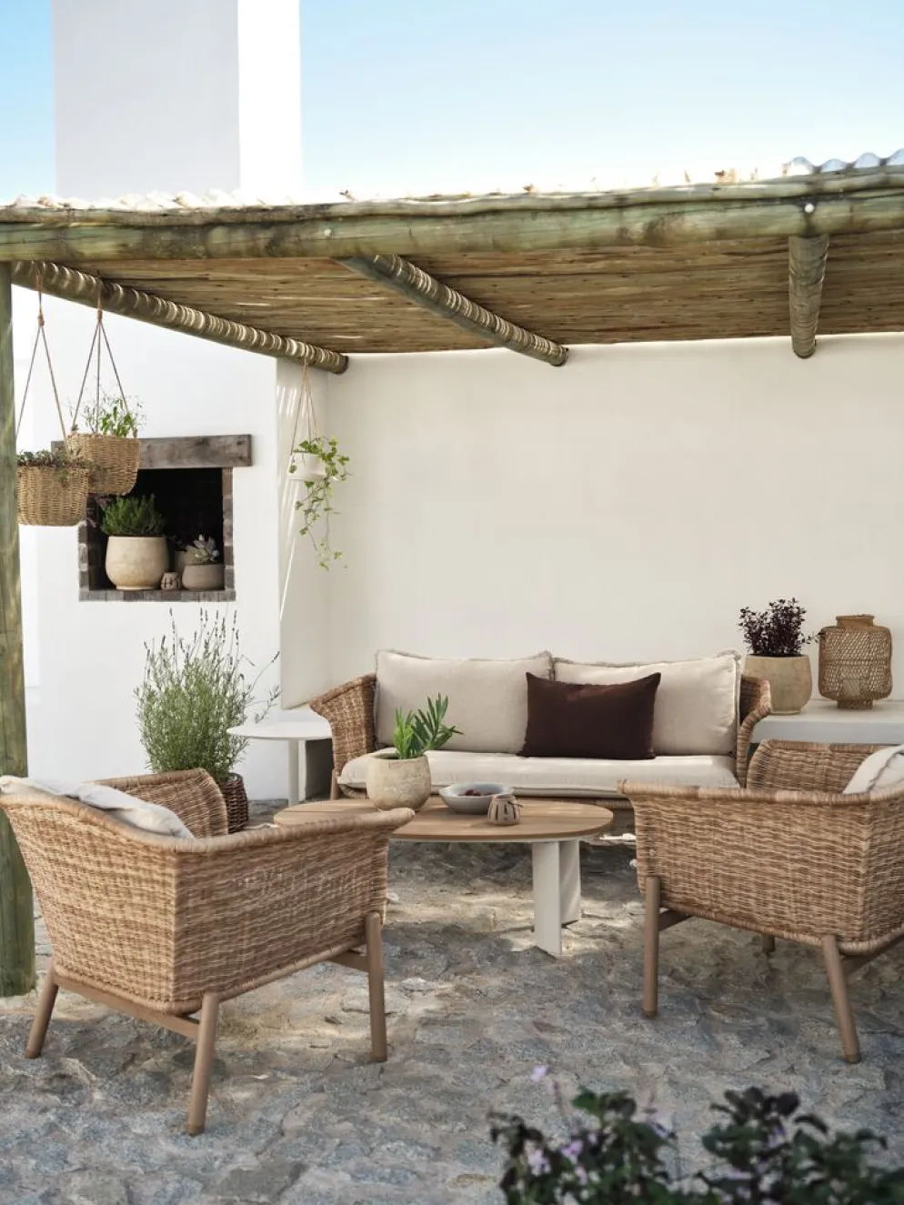 KOEPINGConjunto muebles jardín KOEPING 4,5 plazas natural