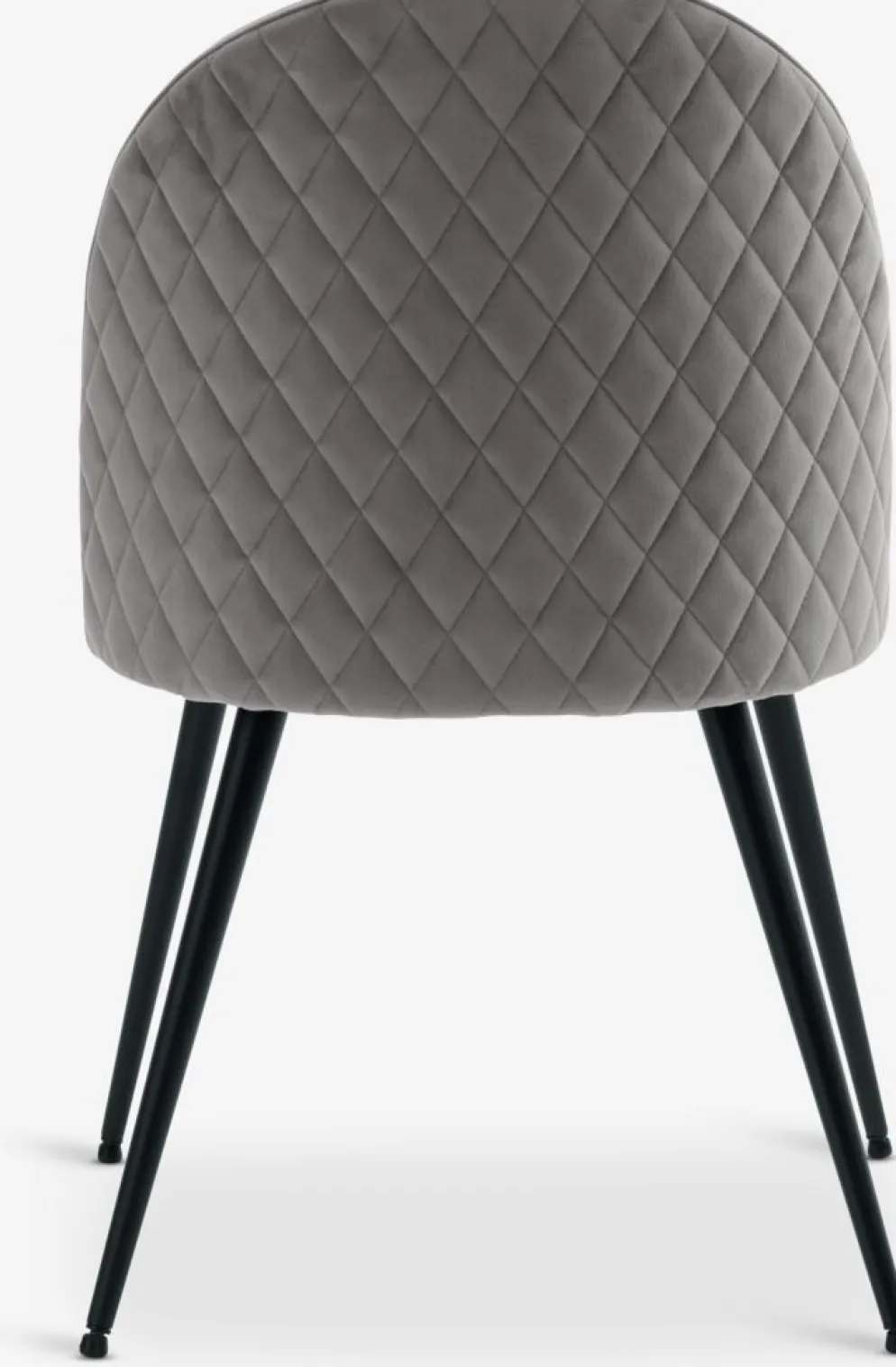 KOKKEDALSilla de comedor KOKKEDAL terciopelo gris/negro