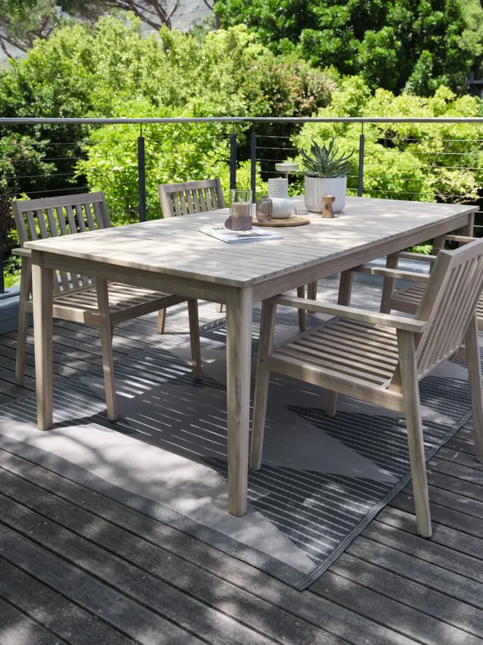 KOLLENMesa de jardín KOLLEN A100xL205 madera dura