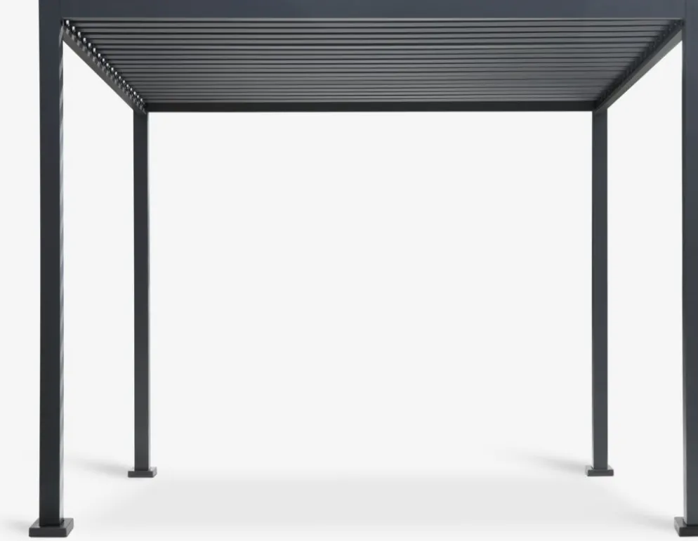 KONGEMOSEPérgola KONGEMOSE A3xL3xA2,36m negro