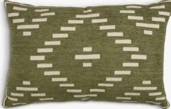 KROKUSCojín KROKUS 40x60 chenilla verde/beis