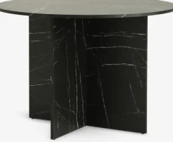 KRONDALMesa de comedor KRONDAL Ø110 color mármol negro
