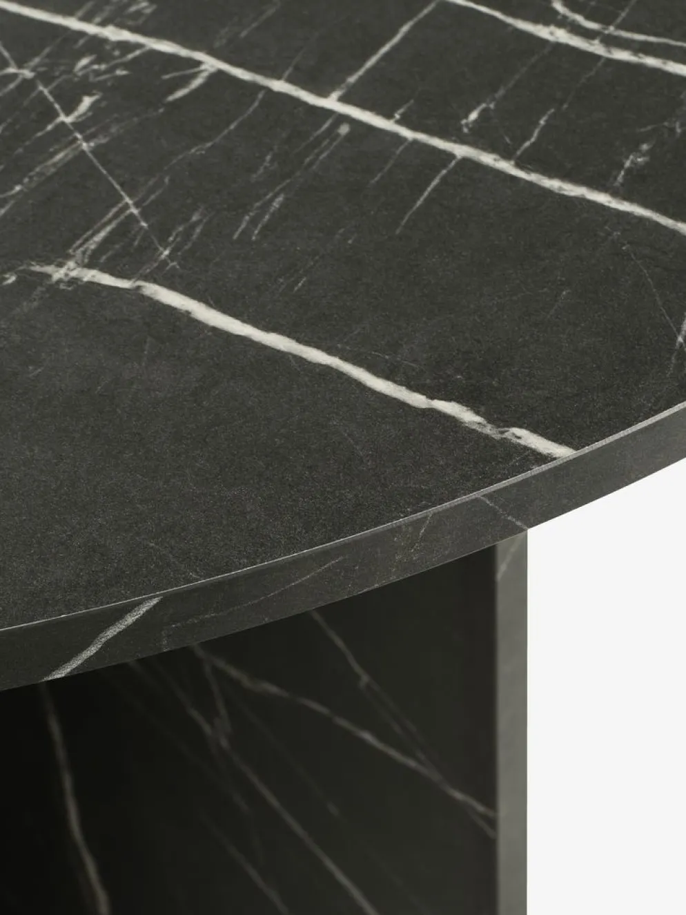KRONDALMesa de comedor KRONDAL Ø110 color mármol negro