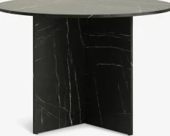 KRONDALMesa de comedor KRONDAL Ø110 color mármol negro