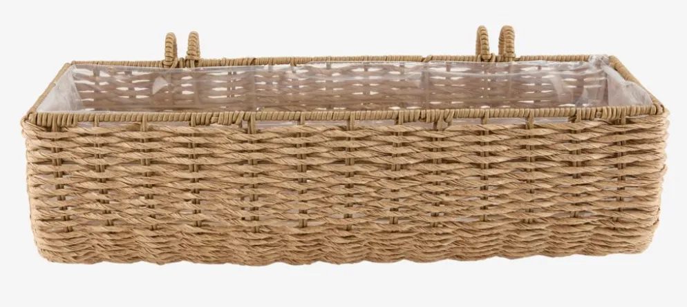 KUBBJardinera para balcón KUBB A18xL50xA16 natural