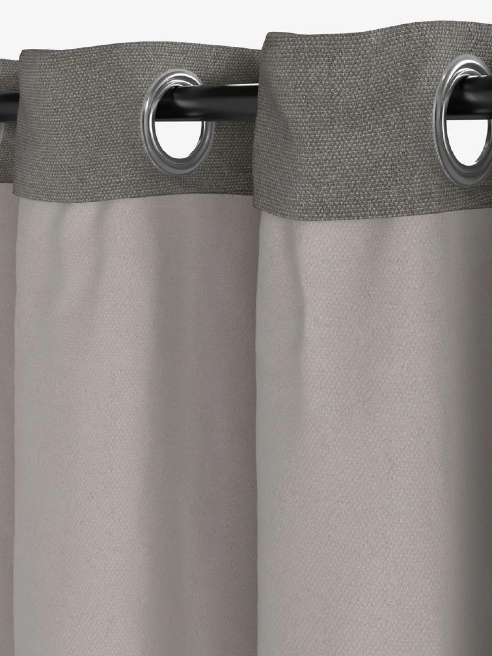 KVINGLACortina semiopaca KVINGLA 1x140x245 gris cálido