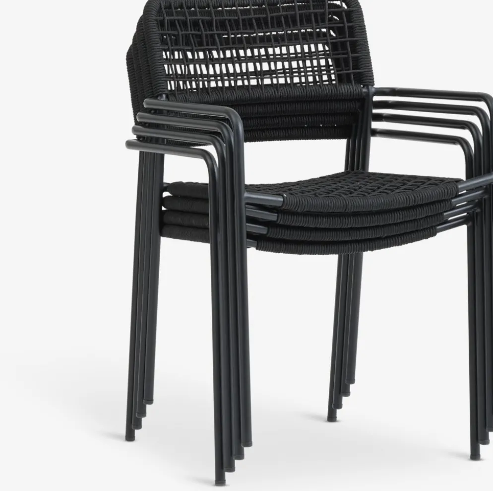 LABINGSilla apilable LABING negro