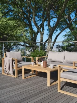 LILLEHOLMConjunto muebles jardín LILLEHOLM 4,5 plazas teca
