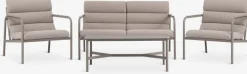 LILLESTROEMConjunto muebles jardín LILLESTROEM 4 plazas arena oscuro