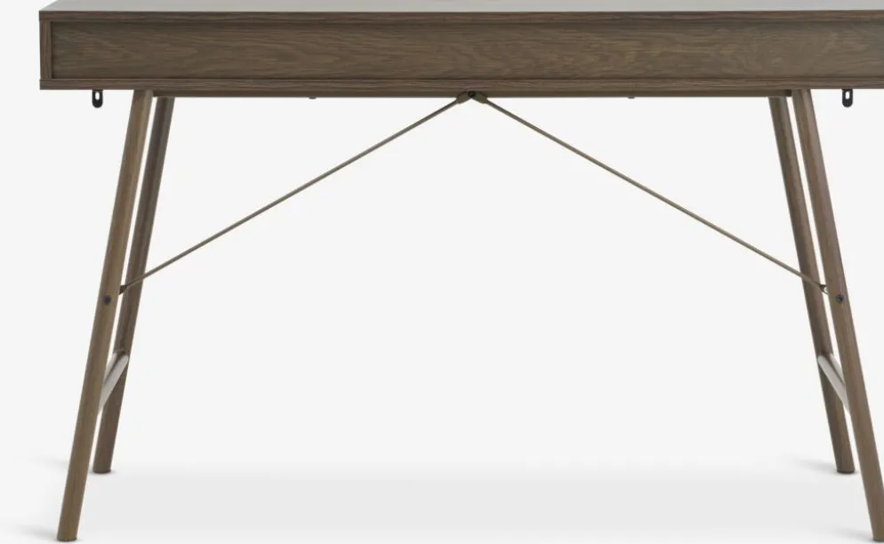 LINDVEDEscritorio LINDVED 48x120 2 cajones color roble oscuro