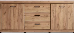 LINTRUPAparador LINTRUP 2 puertas 3 cajones roble salvaje natural