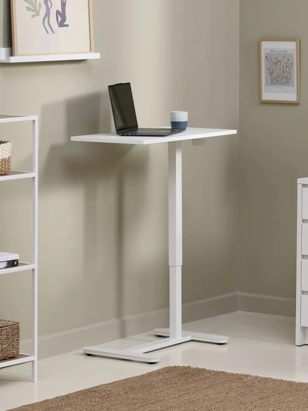 LUNDTOFTEscritorio elevable LUNDTOFT 40x70 blanco