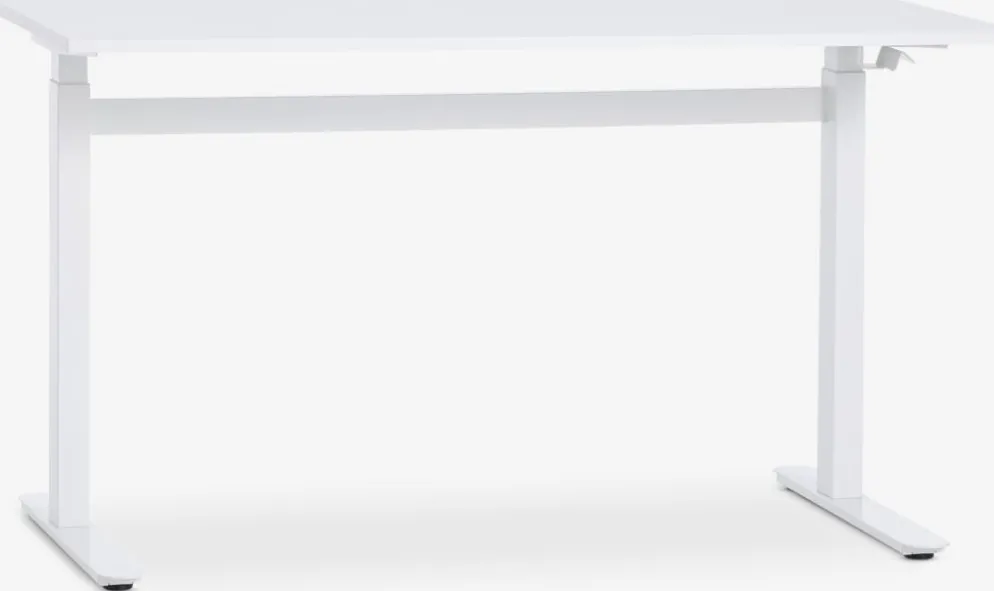 LUNDTOFTEscritorio elevable gas LUNDTOFT 70x130 blanco
