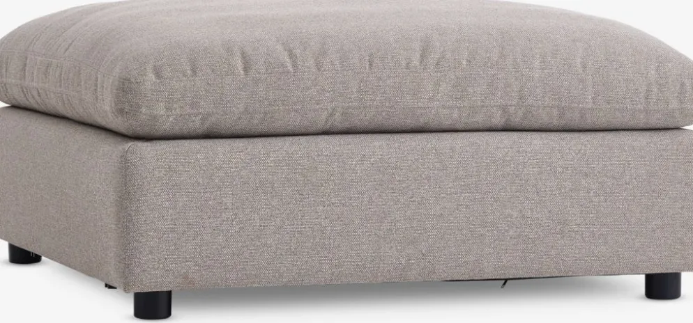 LYBYMódulo de sofá LYBY chaise longue/puf tela arena