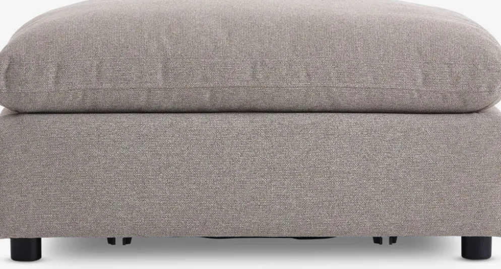 LYBYMódulo de sofá LYBY chaise longue/puf tela arena