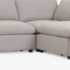 LYBYSofá modular LYBY 5 plazas rinconero tela arena