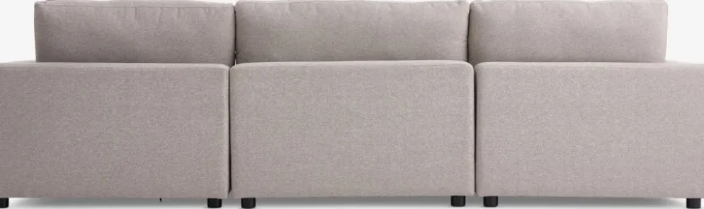 LYBYSofá modular LYBY 5 plazas rinconero tela arena