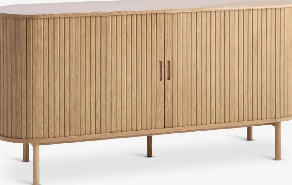 LYNGVIGAparador LYNGVIG 160cm 2 puertas persiana roble natural