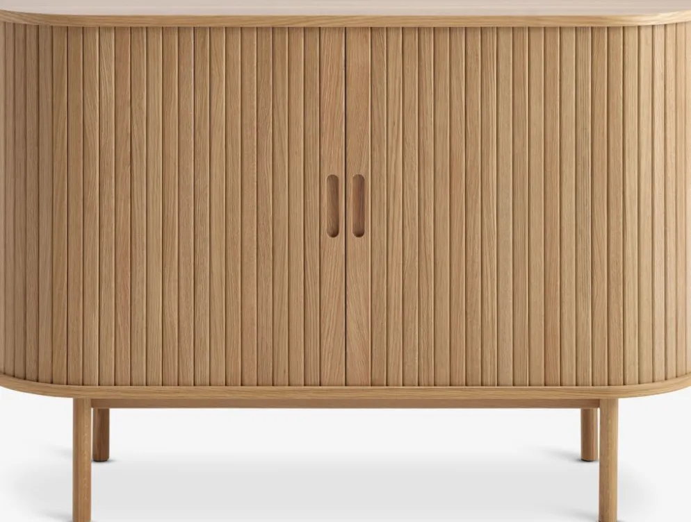 LYNGVIGAparador LYNGVIG 120cm 2 puertas persiana roble natural