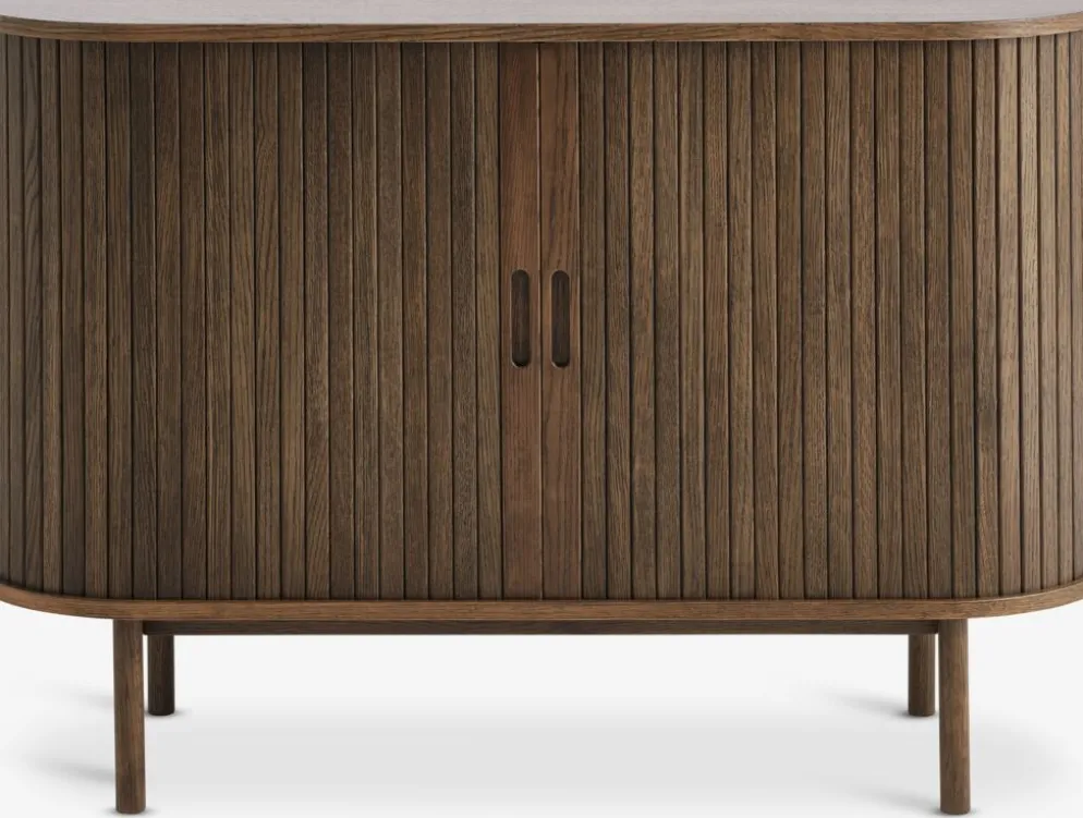 LYNGVIGAparador LYNGVIG 120cm 2 puertas persiana roble oscuro