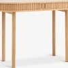 LYNGVIGMesa consola LYNGVIG 50x110 2 puertas persiana roble natural