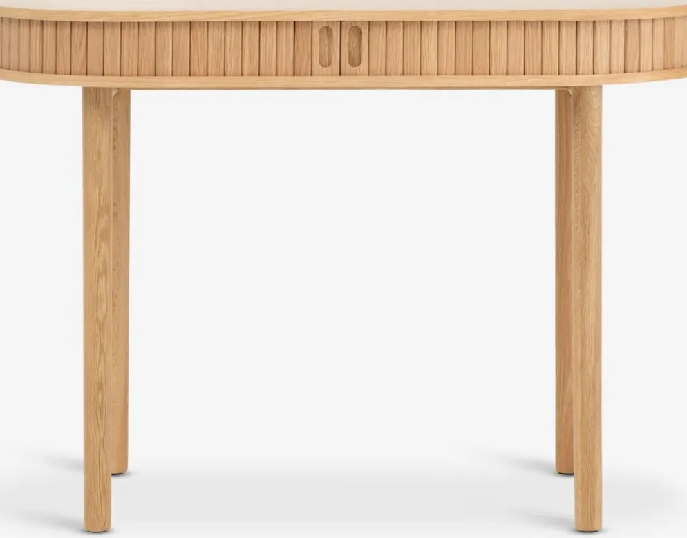 LYNGVIGMesa consola LYNGVIG 50x110 2 puertas persiana roble natural
