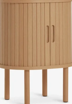 LYNGVIGMesita de noche LYNGVIG 2 puertas persiana roble natural