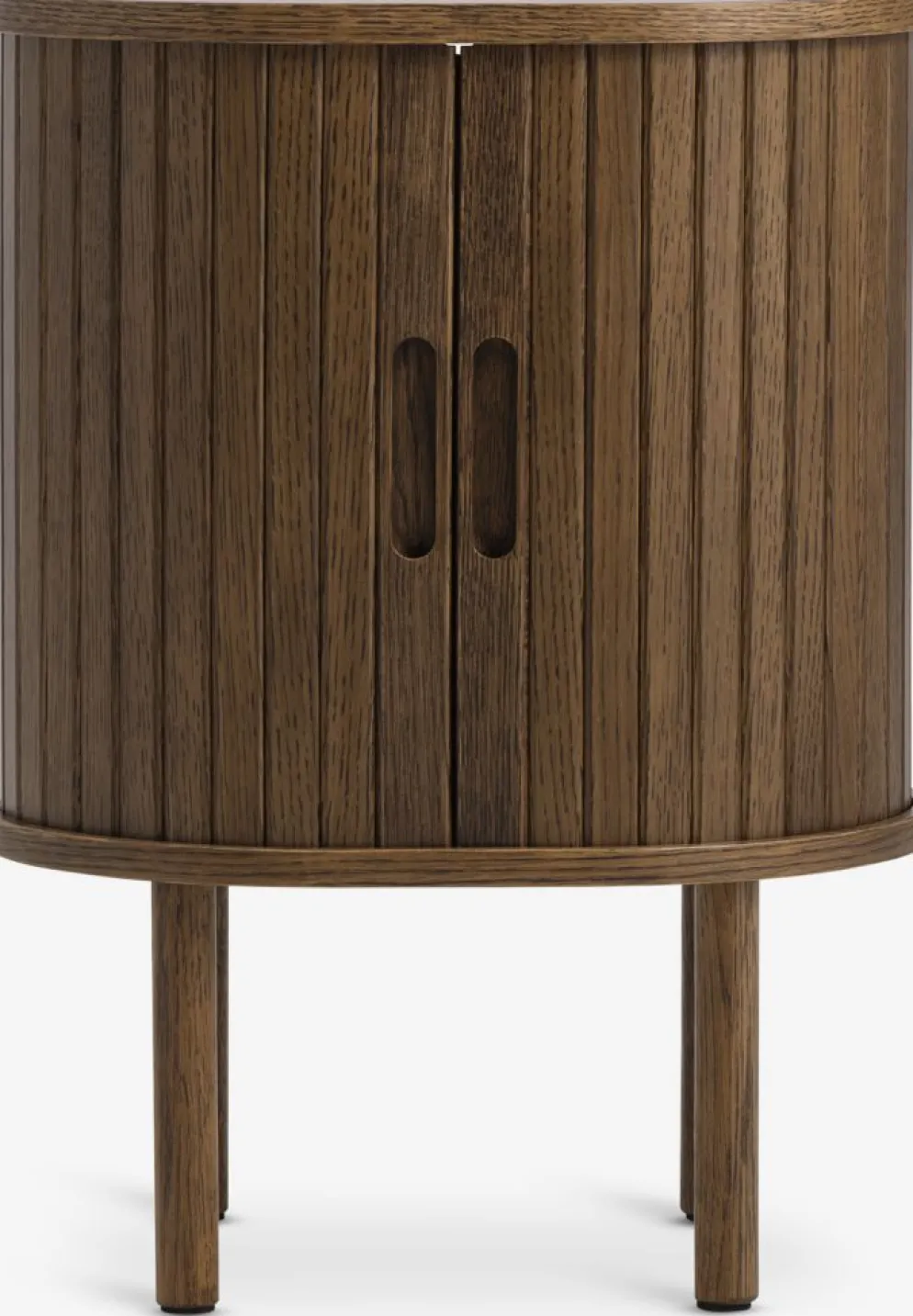 LYNGVIGMesita de noche LYNGVIG 2 puertas persiana roble oscuro