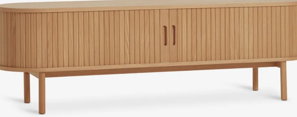 LYNGVIGMueble TV LYNGVIG 160cm 2 puertas persiana roble natural