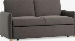 LYSTRUPSofá cama LYSTRUP 2 plazas tela gris oscuro