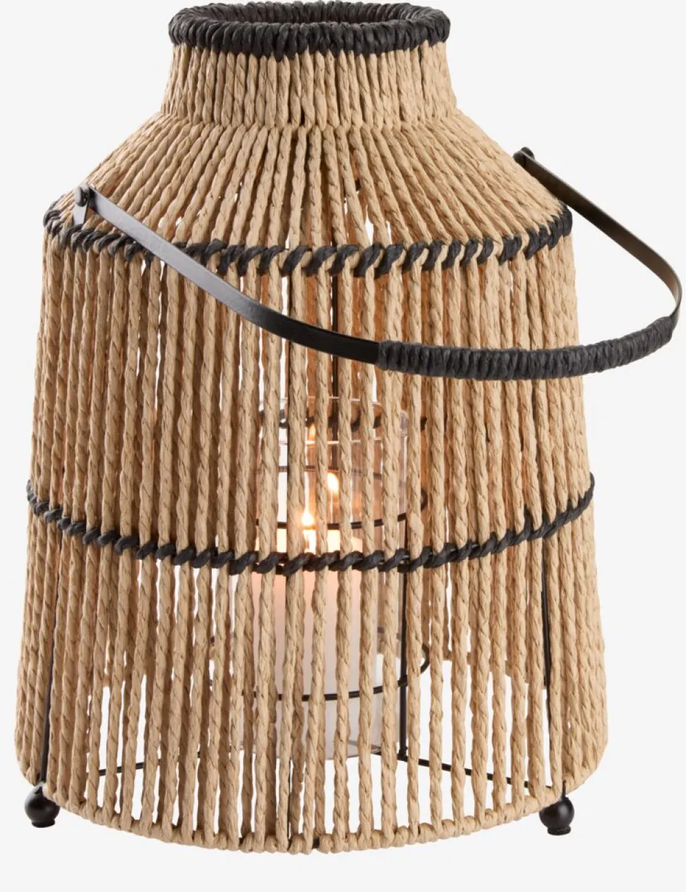MAALTHEFarol MAALTHE Ø27xA35cm natural/negro