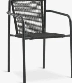 MADERUP + KRISTIANSTADMesa MADERUP L90 negro + 4 sillas KRISTIANSTAD verde