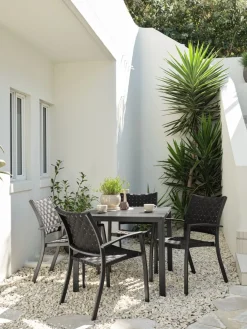 MADERUPMesa de jardín MADERUP A90xL90 negro