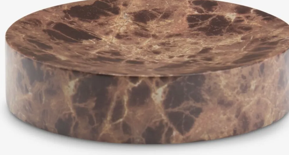 MAKARYDBandeja vaciabolsillos MAKARYD Ø10xA2cm efecto mármol marrón