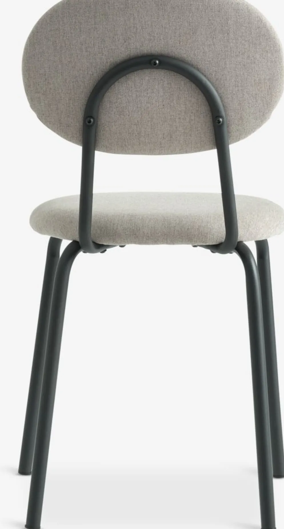 MALTSilla de comedor MALT tela arena/negro