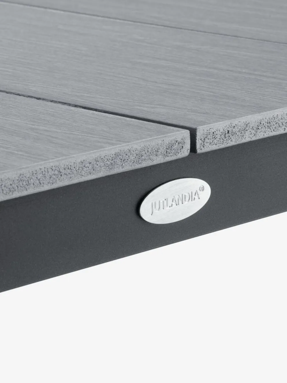 MARIELYST + INGSTRUPMesa MARIELYST L150 gris + 4 sillas INGSTRUP negro