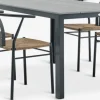 MARIELYST + TAGMARKMesa MARIELYST L150 gris + 4 sillas TAGMARK negro