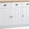 MARKSKELAparador MARKSKEL 3 puertas blanco/roble salvaje natural