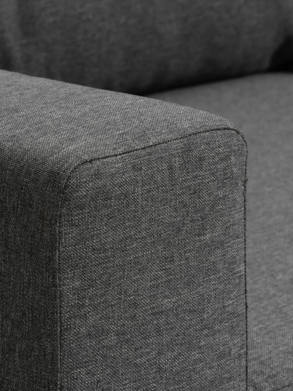 MARSLEVSofá cama MARSLEV 3 plazas tela gris oscuro