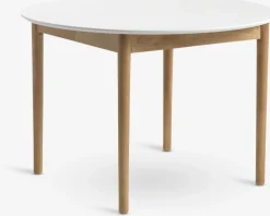 MARSTRANDMesa de comedor MARSTRAND Ø110/110x200 blanco/natural