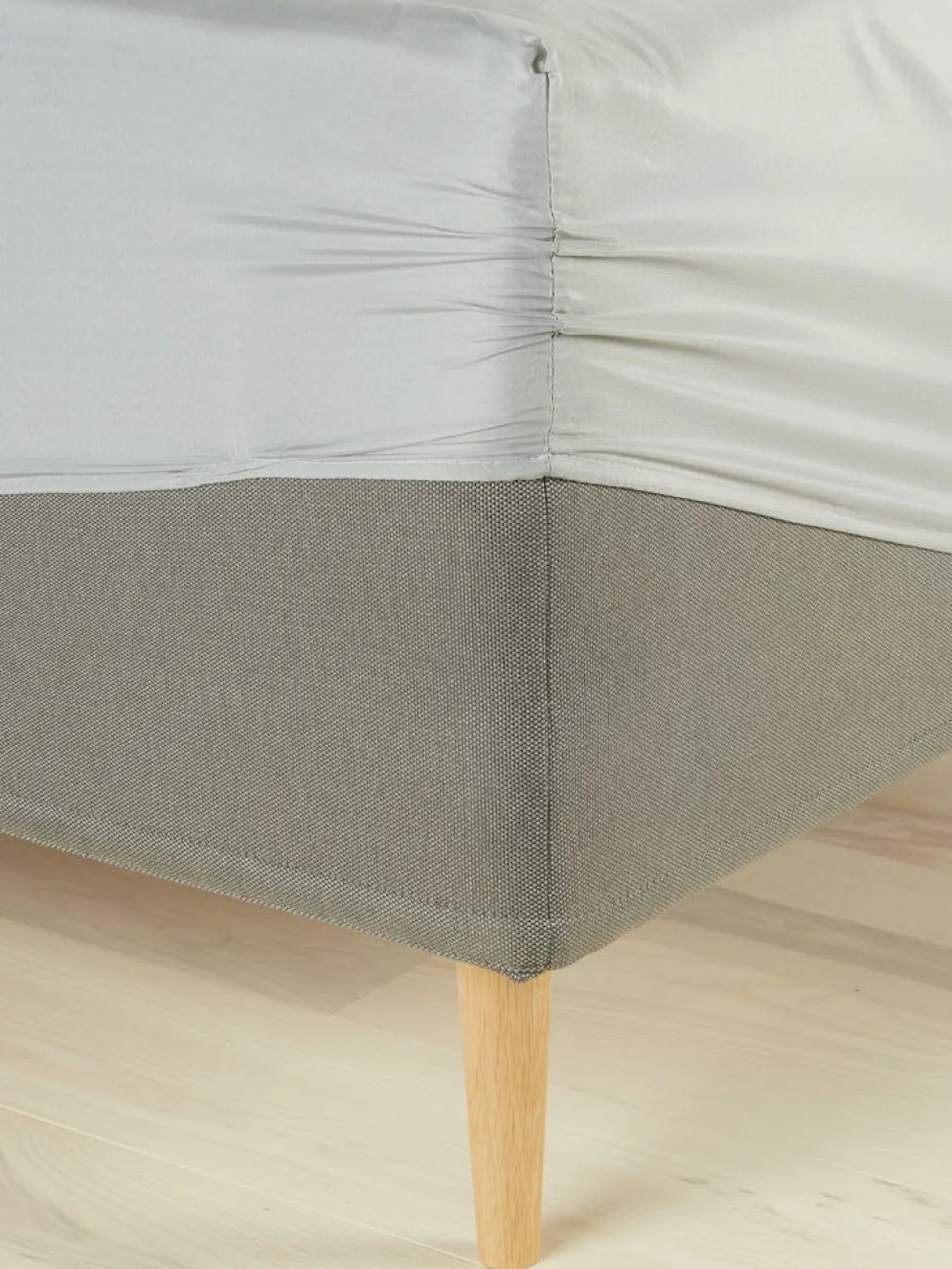 MIRIAMBASICSábana bajera ajustable microfibra MIRIAM 90x200x25 gris