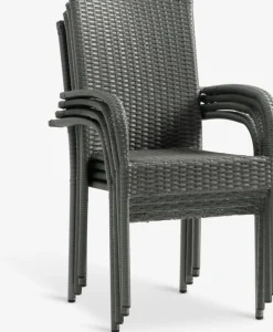 MOSS + GUDHJEMMesa MOSS L214/315 + 4 sillas GUDHJEM gris